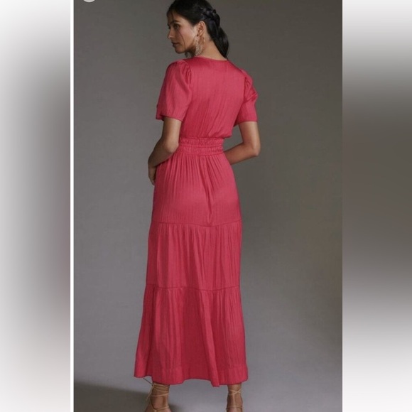 NWT Anthropologie Somerset Maxi Dress Magenta - Picture 5 of 6